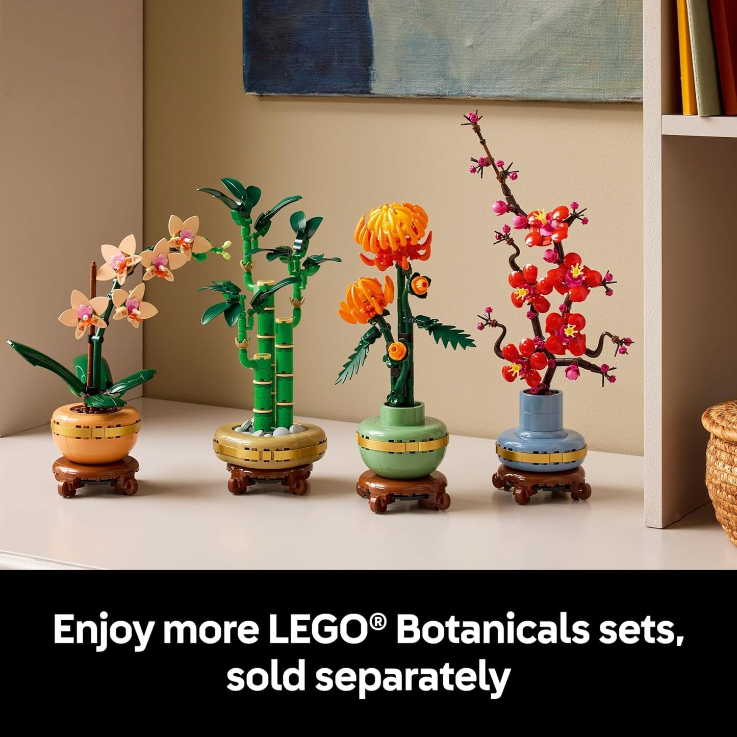 LEGO Botanicals Mini Orchid Building Set - Artificial, Fake Orchid for Home Decor - Indoor Plant Decorations