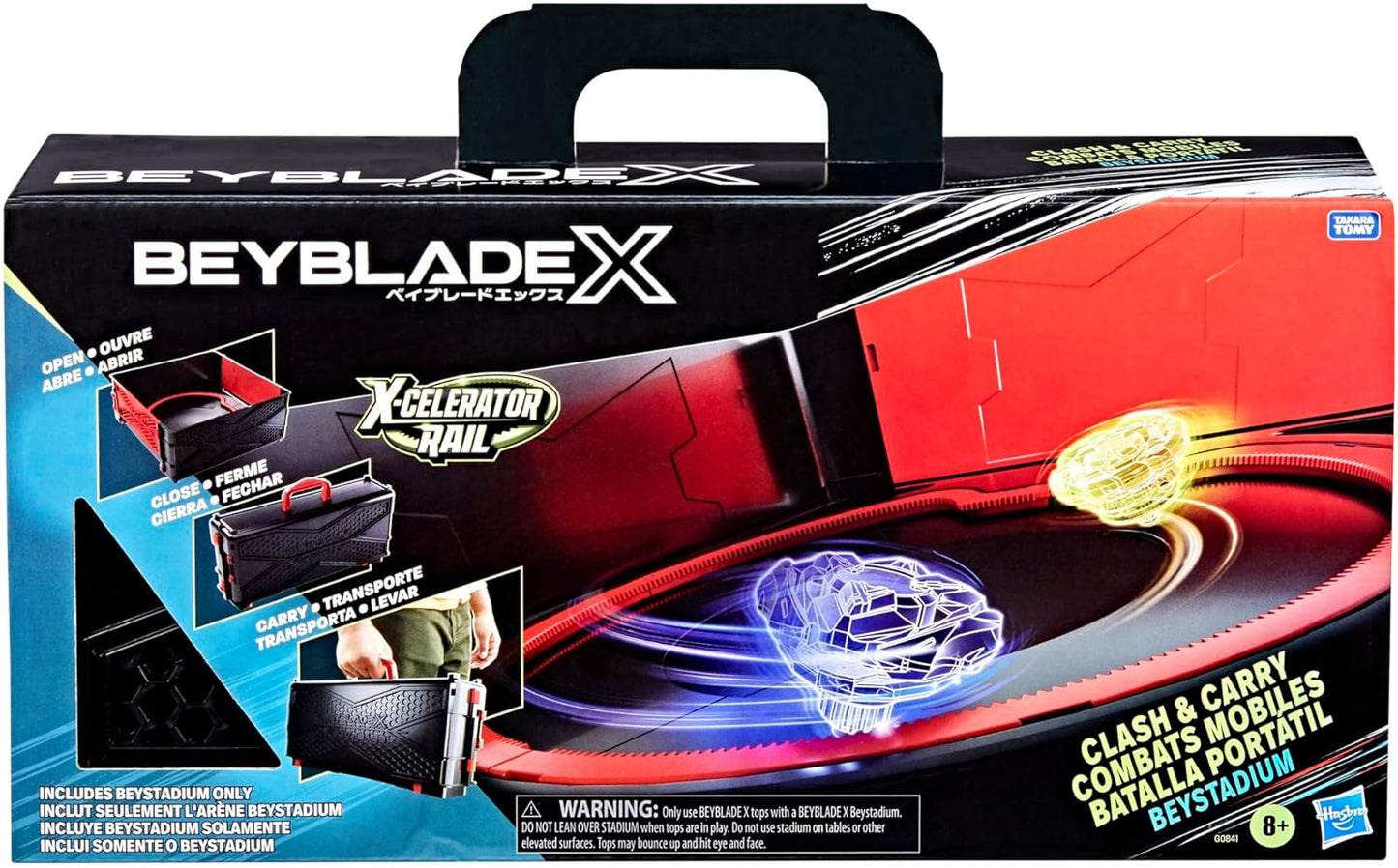 Beyblade X Clash and Carry Beystadium Battling Top Arena