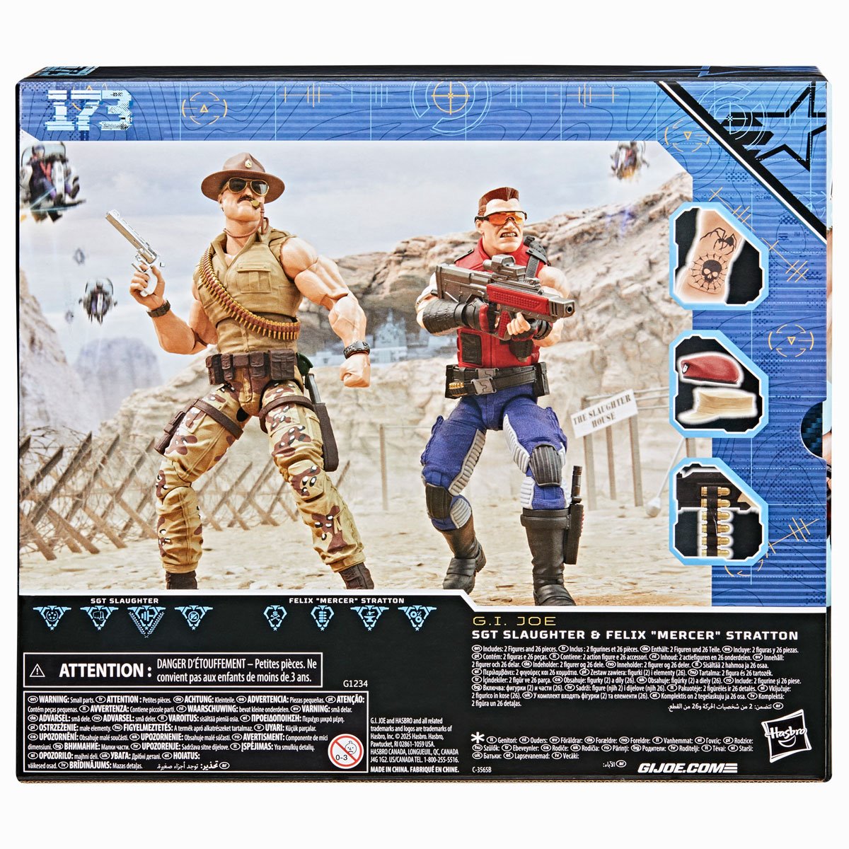 G.I. Joe Classified Series #173 Sgt Slaughter & Felix Mercer Stratton 6-Inch Action Figures 2-Pack