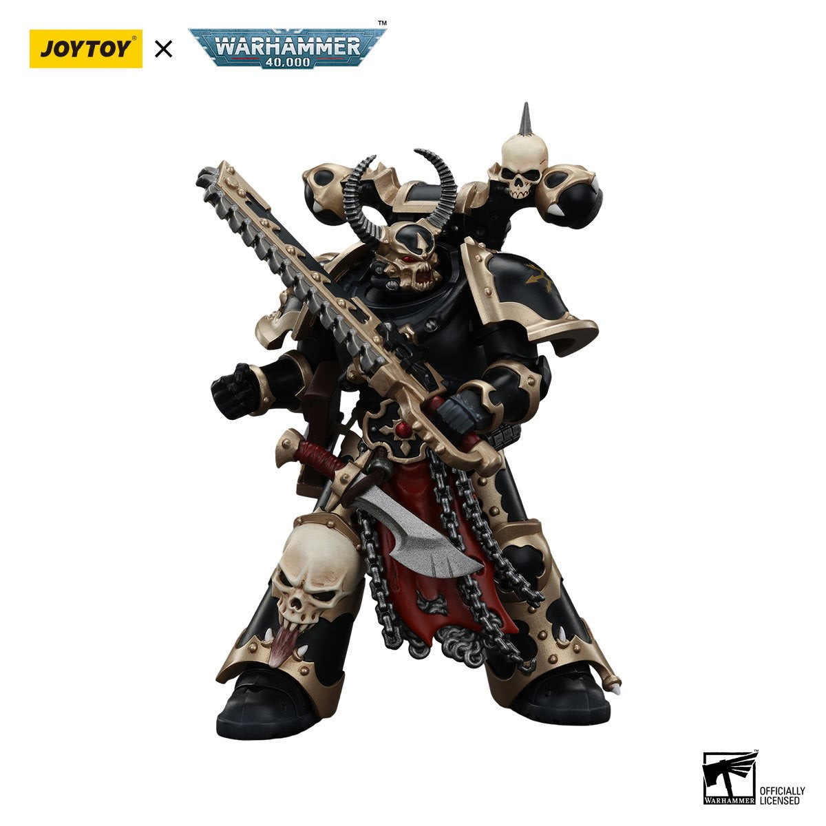 Warhammer 40,000 Chaos Space Marines Black Legion Chosen Chainsword 1:18 Scale Action Figure