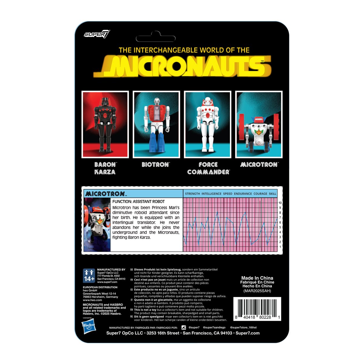 Micronauts Microtron 3 3/4-Inch ReAction+ Figure