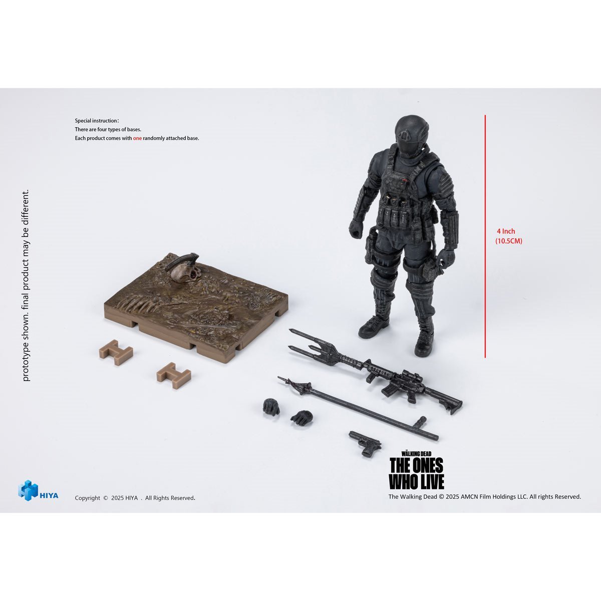 The Walking Dead The Ones Who Lived CRM Soldier Exquisite Mini Series 1:18 Scale Action Figure