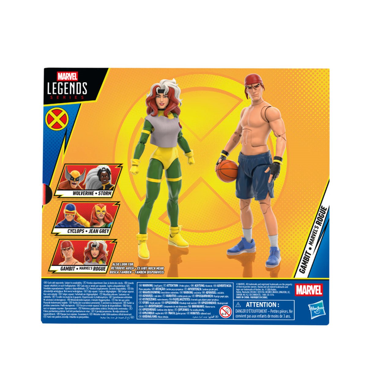 X-Men 97 Marvel Legends Series Gambit and Rogue 6-Inch Action Figures