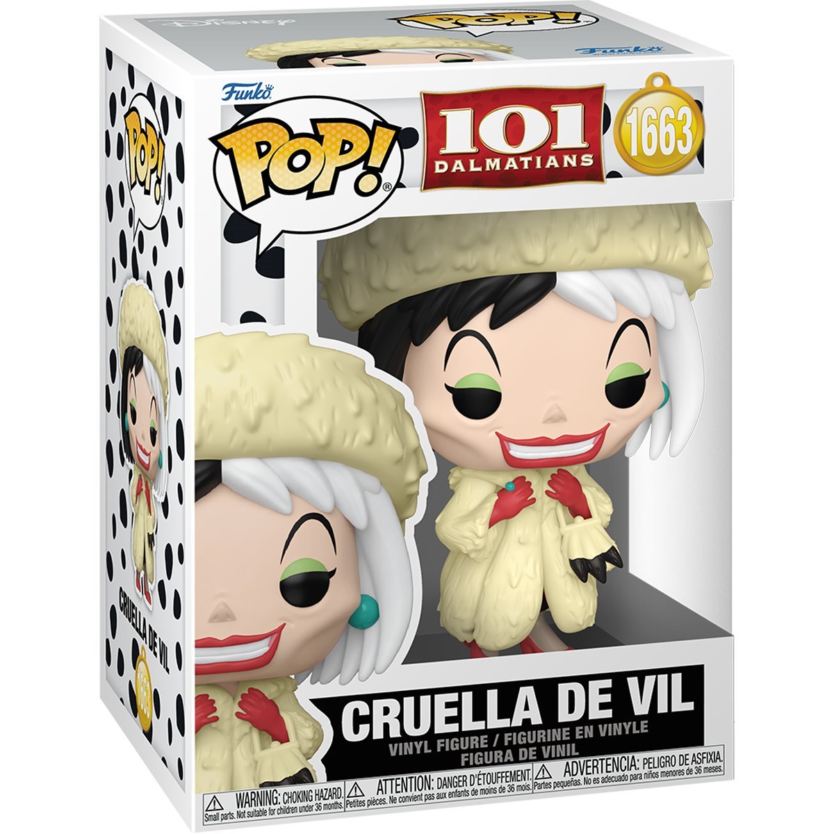 Pop! 101 Dalmatians: Cruella De Vil 1/6 Odds in Chase
