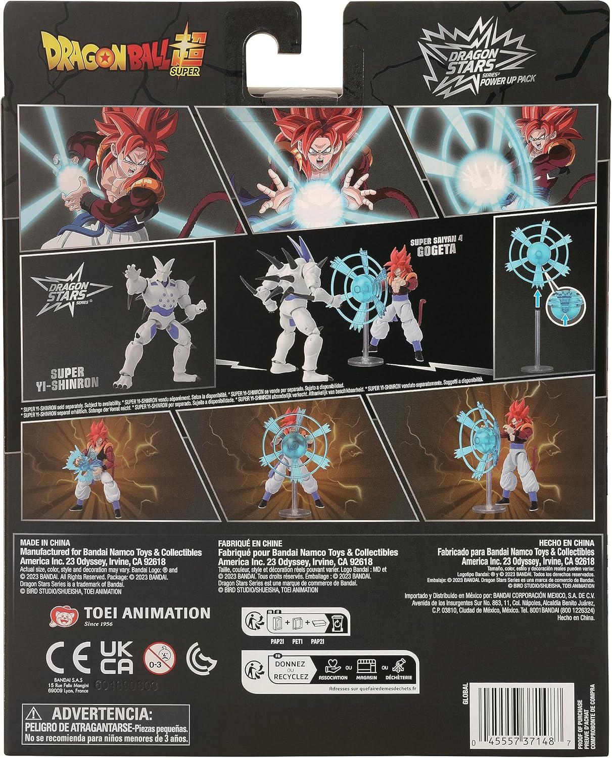 Dragon Ball Super - Super Saiyan 4 Gogeta, Bandai Namco Dragon Stars Power Up Pack Action Figure & Accessory Set