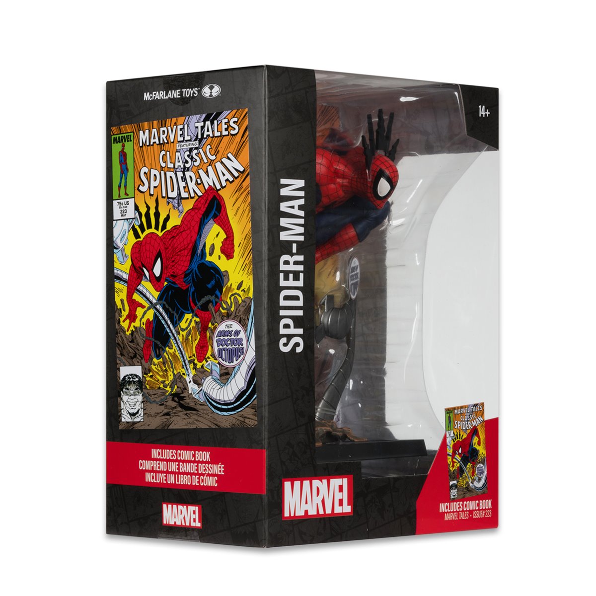 Marvel Wave 5 Spider-Man Marvel Tales #223 1:6 Scale Posed Figure with Scene and Comic