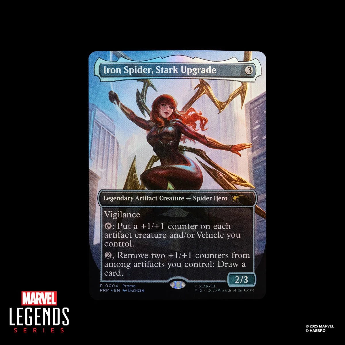 Spider-Man Marvel Legends Magic: The Gathering Mary Jane Watson (Iron Spider) 6-Inch Action Figure and Card