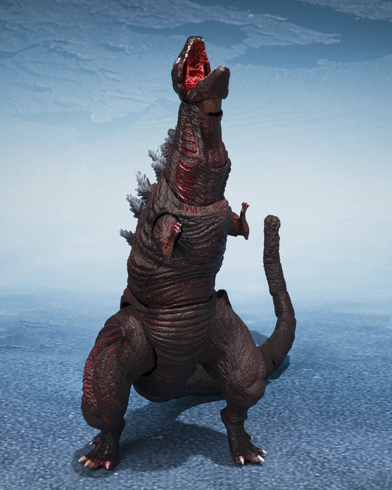 Godzilla 2016 The Second Form, Third Form, and Giant Unidentified Creature S.H.MonsterArts Action Figure Set