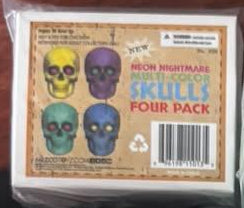 Neon Nightmare One:12 Collective Multicolor Four Skull Set