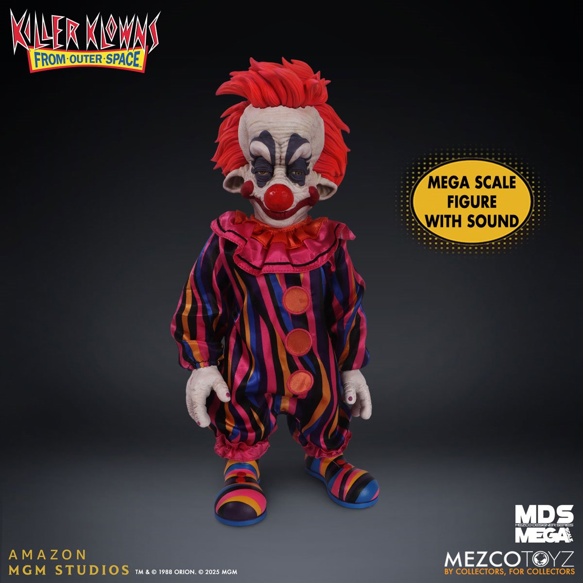 Killer Klowns From Outer Space Rudy Mezco Designer Series Mega-Scale 15-Inch Doll
