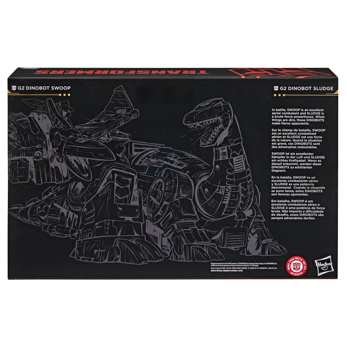 Transformers Generations Selects Age of the Primes Leader Class G2 Universe Dinobots Swoop and Sludge