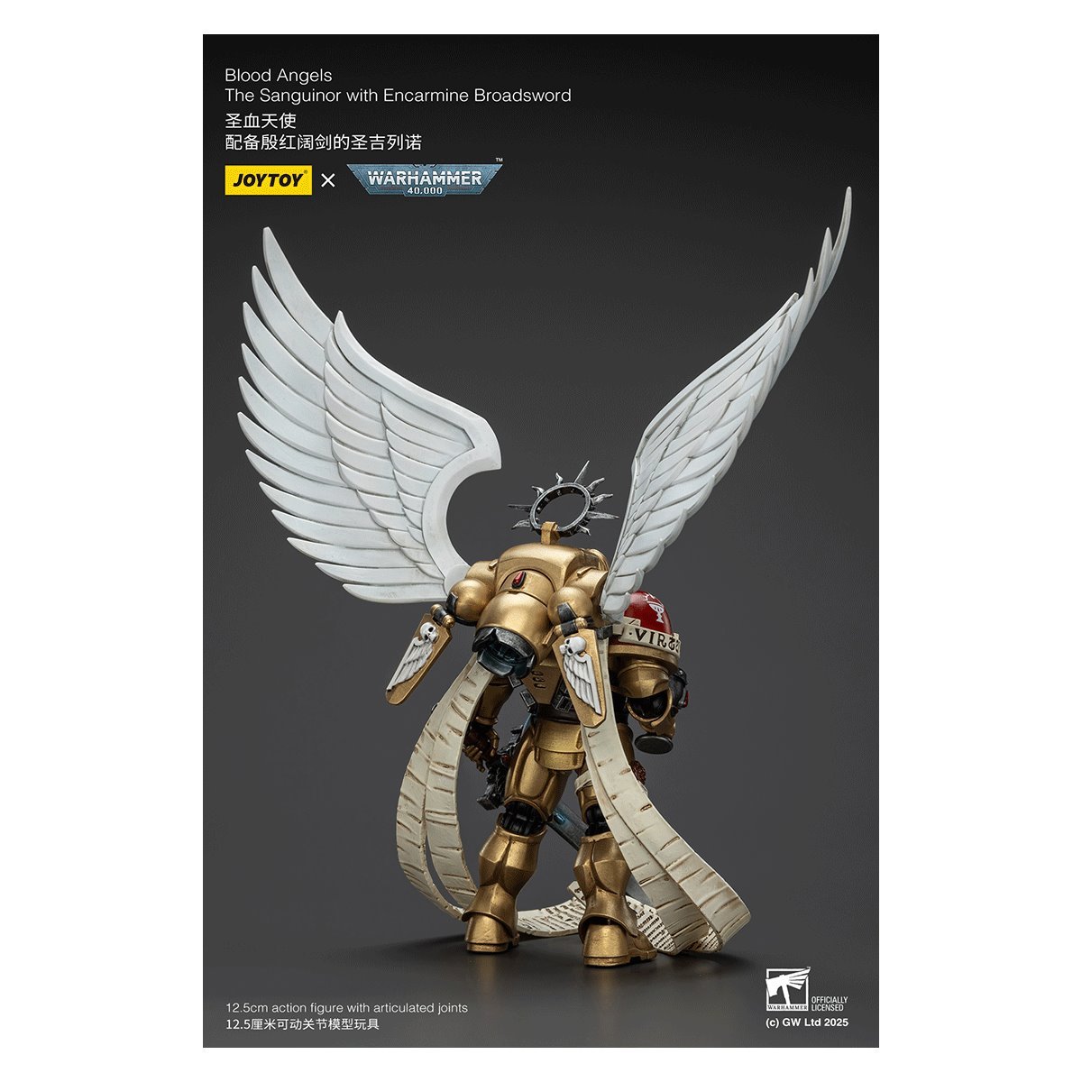 Warhammer 40,000 Blood Angels The Sanguinor with Encarmine Broadsword 1:18 Scale Action Figure