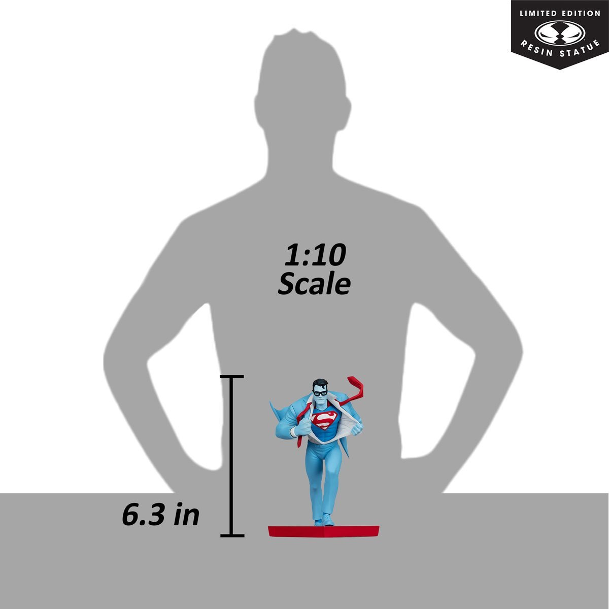 DC Direct Superman by Clayton Henry Superman Red and Blue 1:10 Scale Resin Statue