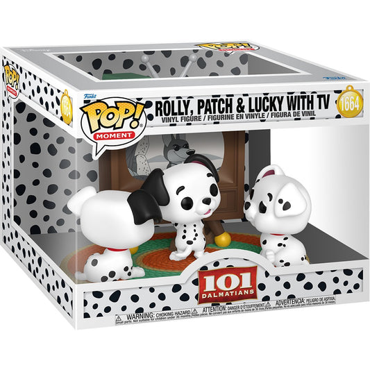 Pop! 101 Dalmatians: Rolly, Patch, & Lucky with TV
