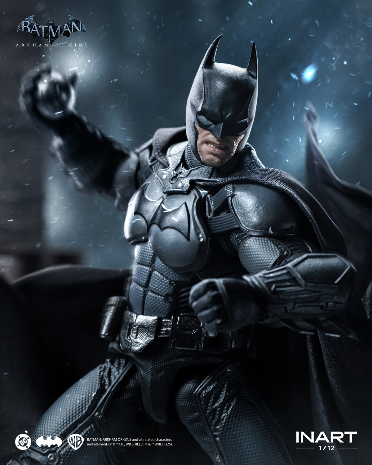 INART Arkham Origins Batman 1/12 Action Figure