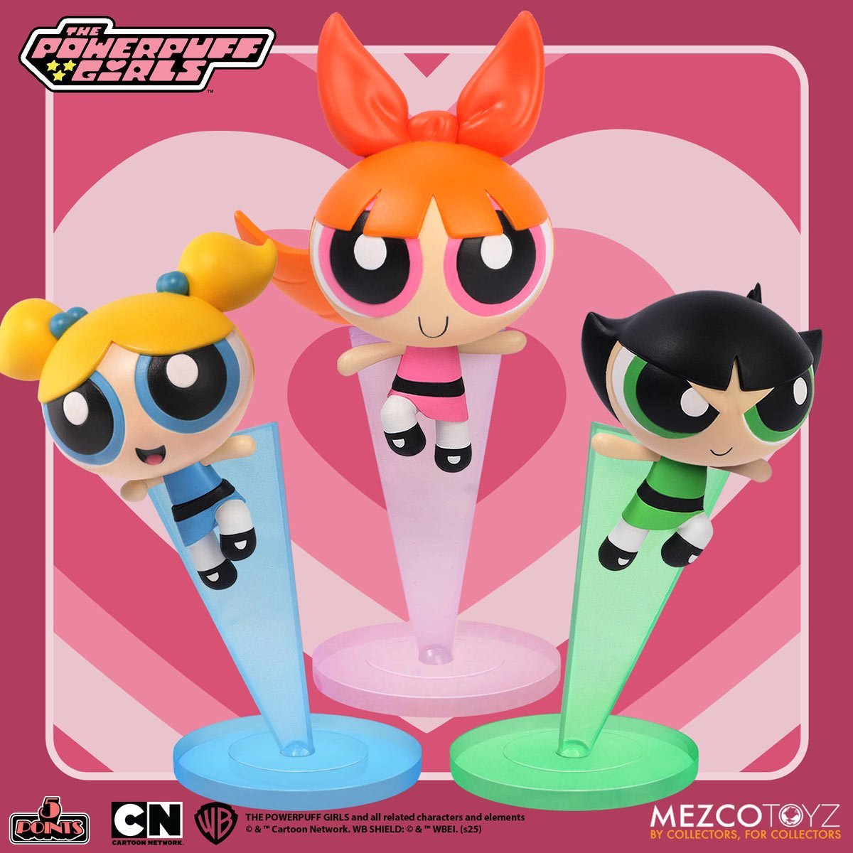 The Powerpuff Girls 5 Points Set of 4 Action Figures