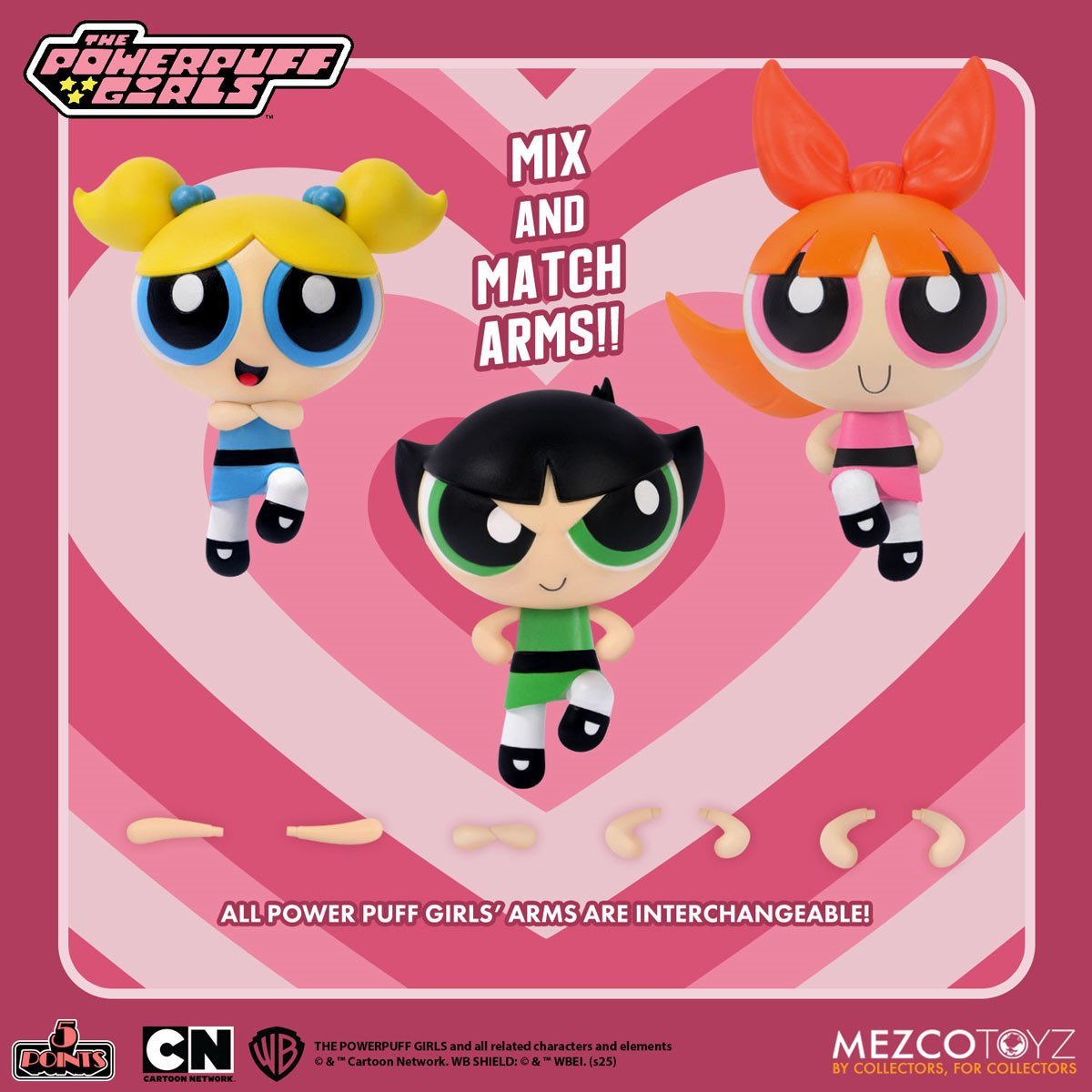 The Powerpuff Girls 5 Points Set of 4 Action Figures