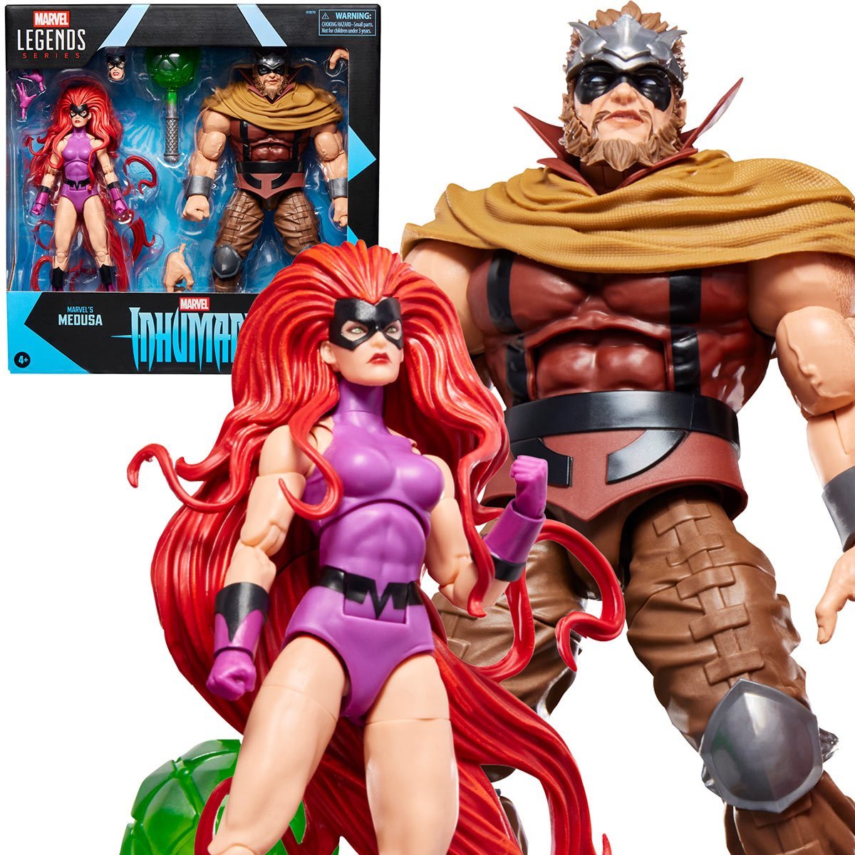Inhumans Marvel Legends Medusa and Gorgon 6-Inch Action Figures 2-Pack