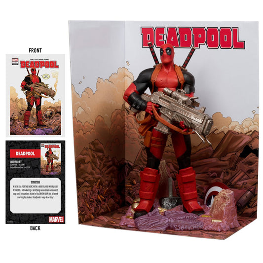 Marvel Wave 5 Deadpool #1 1:6 Scale Posed Figure with Scene and Comic