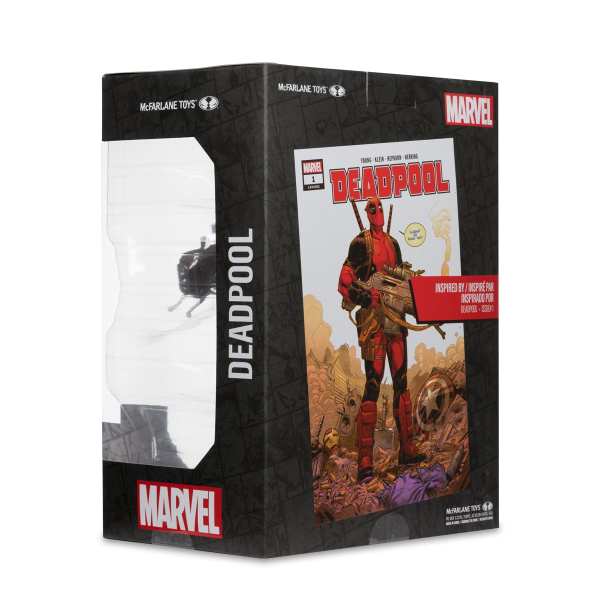Marvel Wave 5 Deadpool #1 1:6 Scale Posed Figure with Scene and Comic