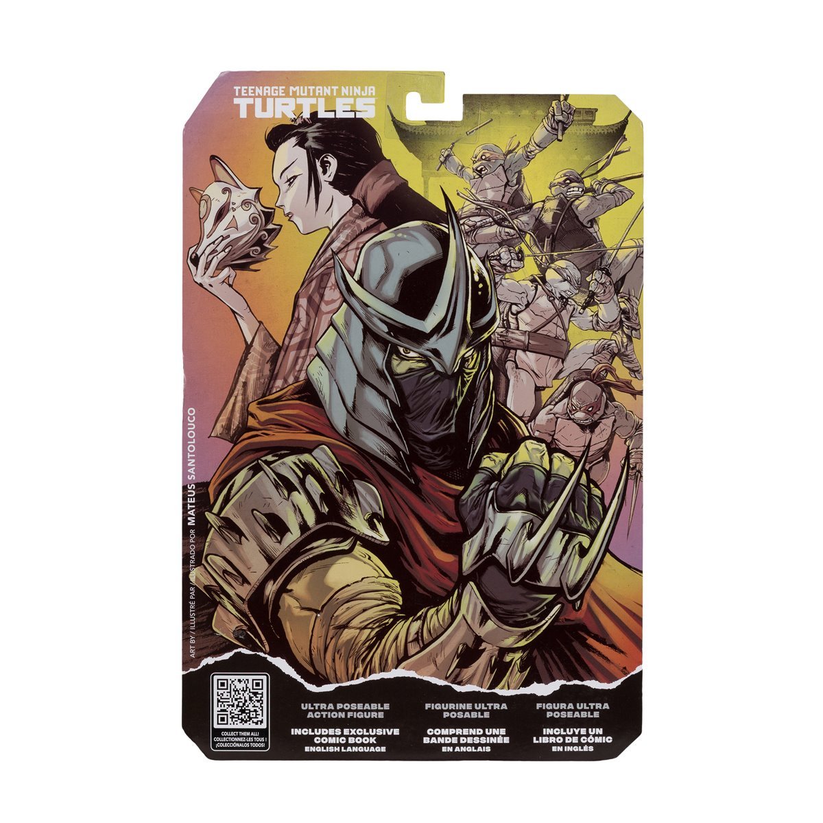 Teenage Mutant Ninja Turtles Page Punchers Shredder 5-Inch Scale Action Figure with Comic