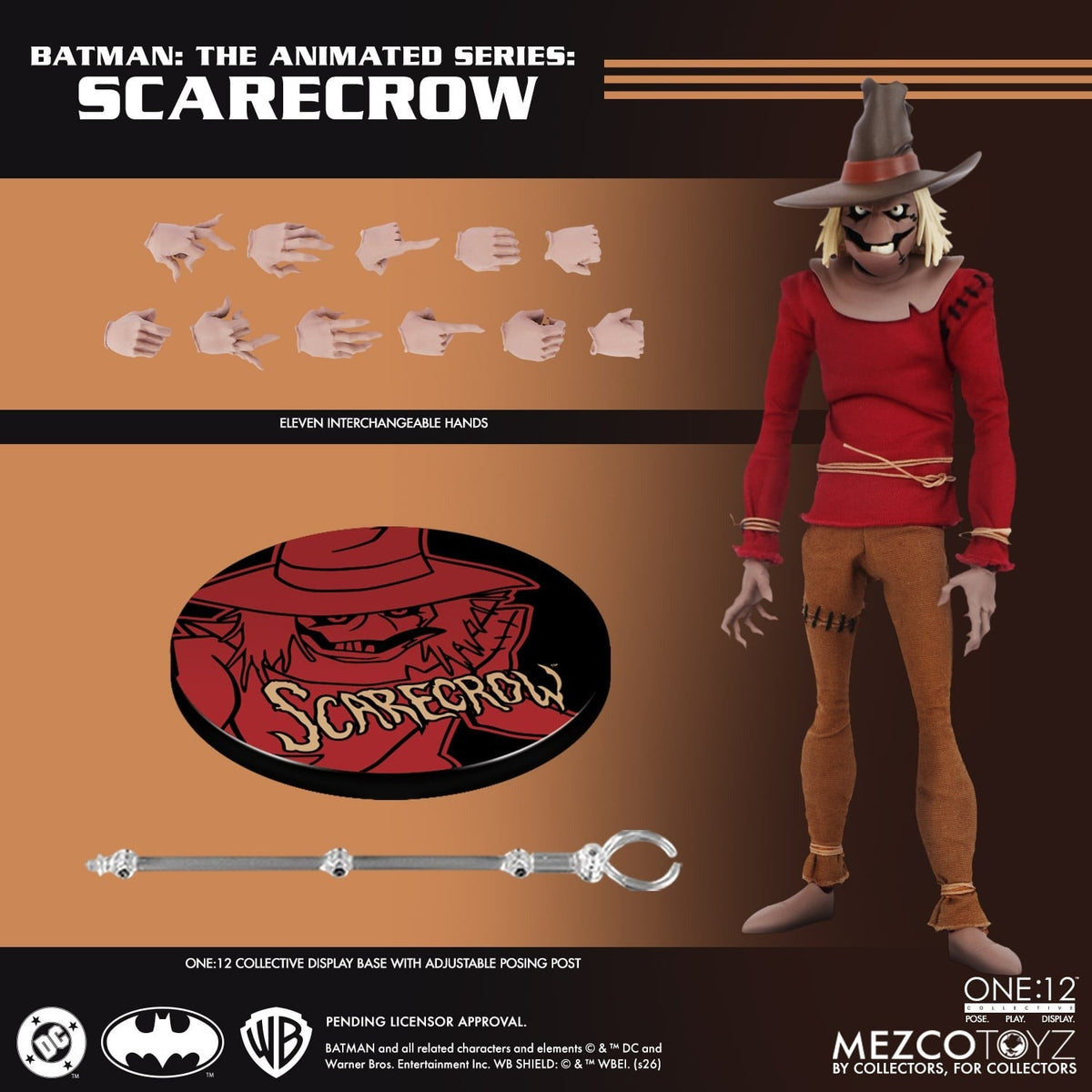 Batman: The Animated Series Scarecrow One 12 Collective Action Figure