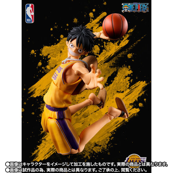 One Piece x NBA Monkey D. Luffy: Los Angeles Lakers Ver. Exclusive S.H.Figuarts Action Figure