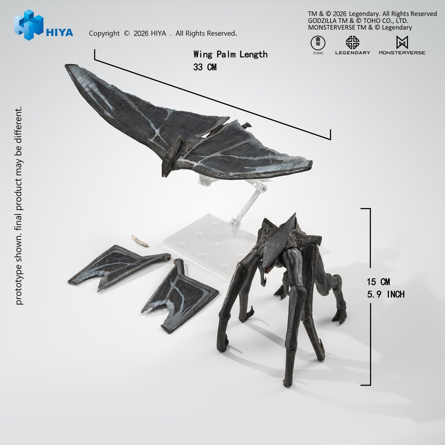 Godzilla 2014 Muto Male and Female Exquisite Basic Series None Scale 6-Inch Action Figure Set