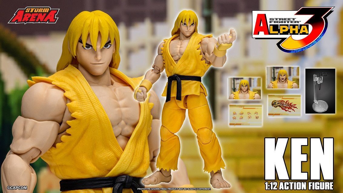 Street Fighter Alpha 3 Storm Arena Ken Exclusive 1/12 Scale Action Figure