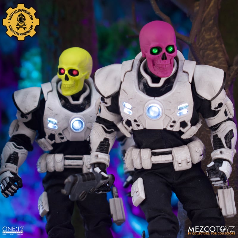 Neon Nightmare One:12 Collective Multicolor Four Skull Set