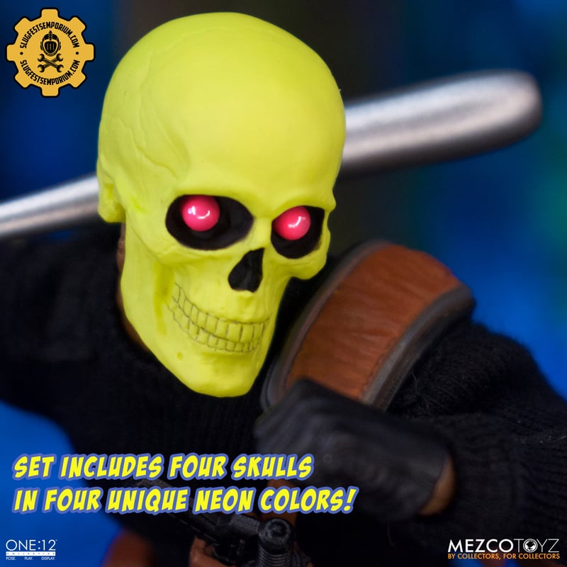 Neon Nightmare One:12 Collective Multicolor Four Skull Set