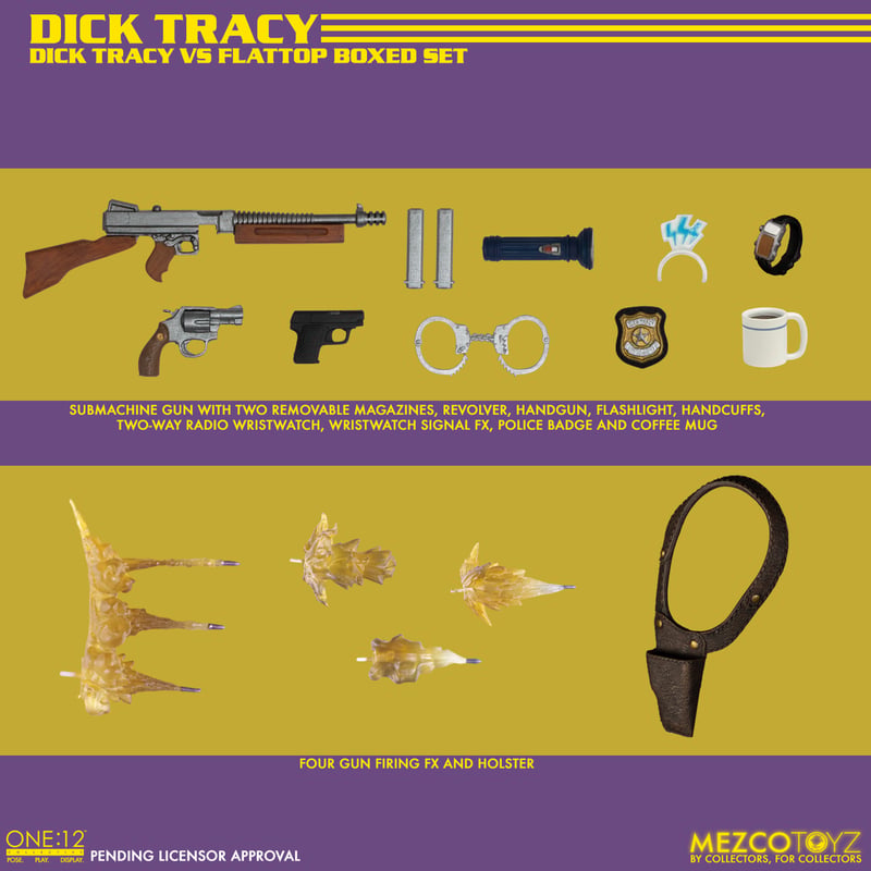 Dick Tracy vs Flattop One:12 Collective Action Figures Set
