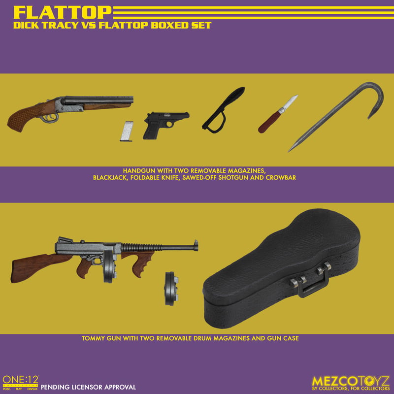 Dick Tracy vs Flattop One:12 Collective Action Figures Set