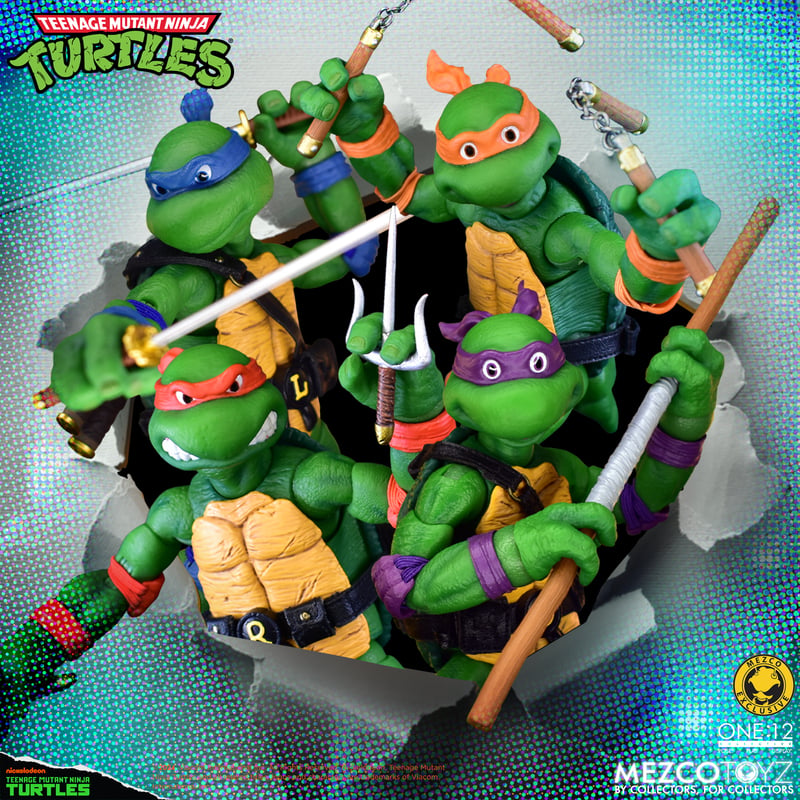 Teenage Mutant Ninja Turtles Deluxe Animated Series Edition Exclusive One:12 Collective Action Figures Set