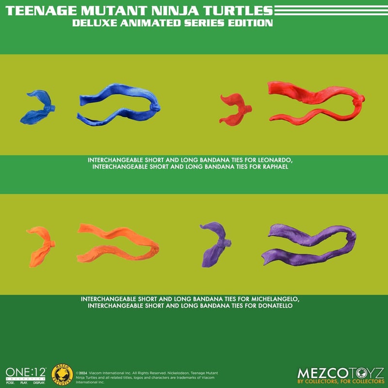 Teenage Mutant Ninja Turtles Deluxe Animated Series Edition Exclusive One:12 Collective Action Figures Set