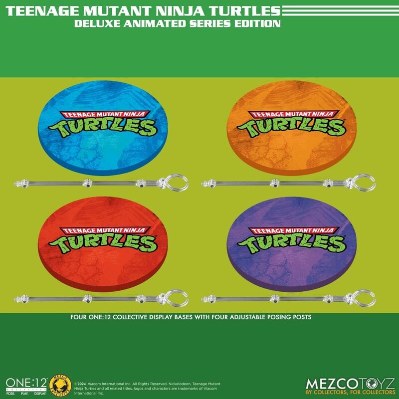 Teenage Mutant Ninja Turtles Deluxe Animated Series Edition Exclusive One:12 Collective Action Figures Set
