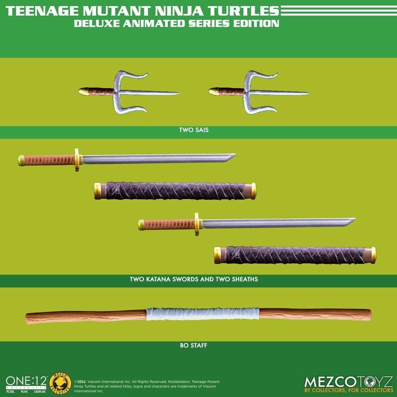 Teenage Mutant Ninja Turtles Deluxe Animated Series Edition Exclusive One:12 Collective Action Figures Set
