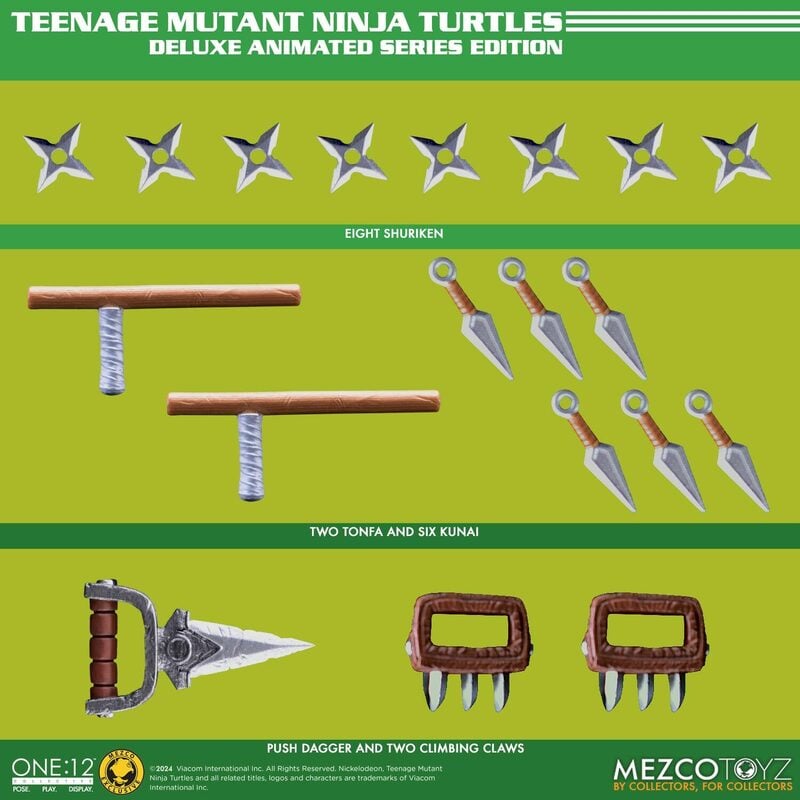 Teenage Mutant Ninja Turtles Deluxe Animated Series Edition Exclusive One:12 Collective Action Figures Set