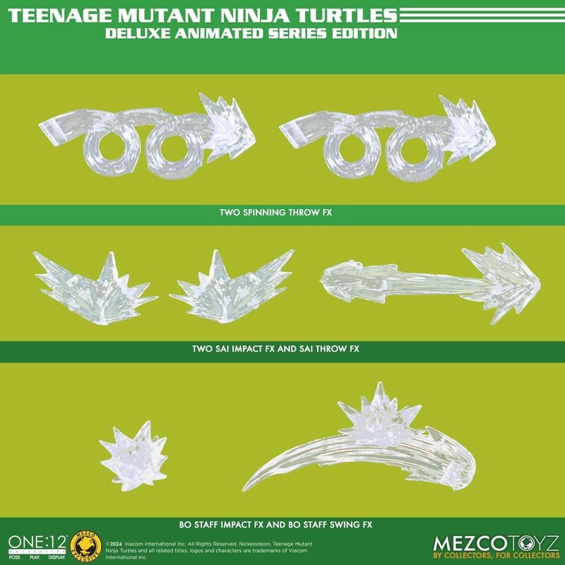 Teenage Mutant Ninja Turtles Deluxe Animated Series Edition Exclusive One:12 Collective Action Figures Set