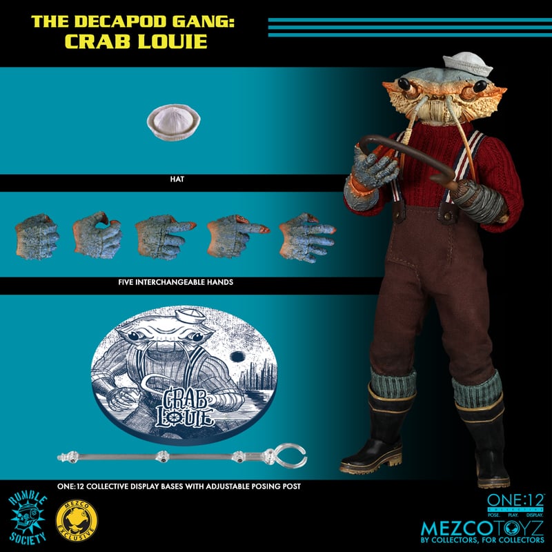 The Decapod Gang: Crab Louie Exclusive One:12 Collective Action Figure