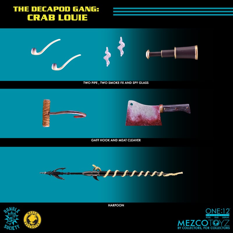The Decapod Gang: Crab Louie Exclusive One:12 Collective Action Figure