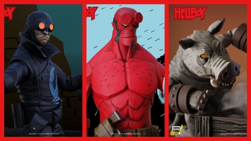Hellboy 1:12 Scale Figures – Boss Fight Studio Brings Big Red to Life