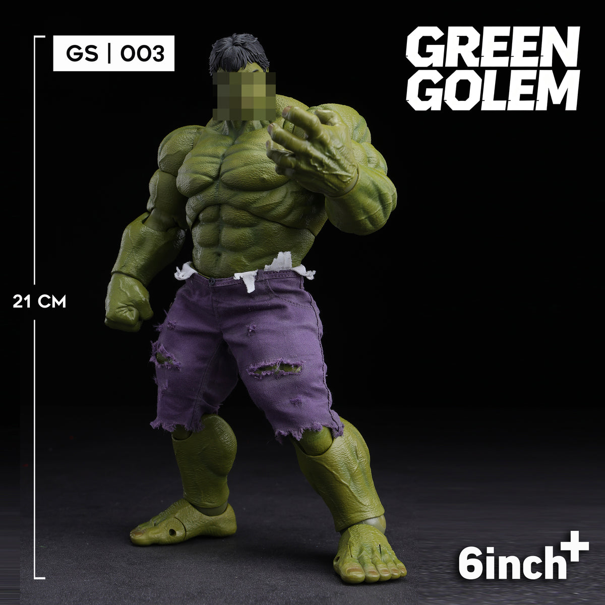 6Inch+ Green Golem GS003 1/12 Action Figure