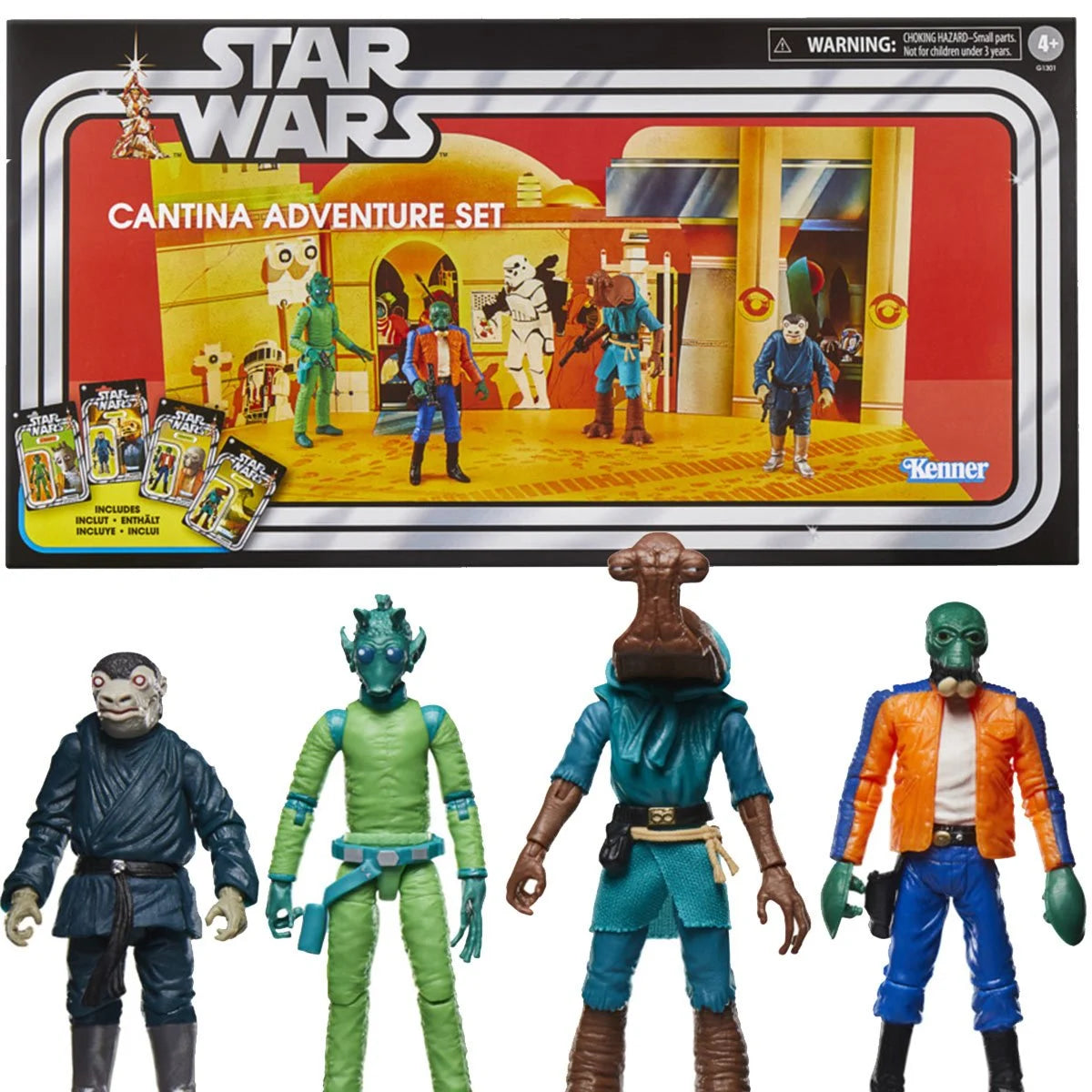 Star Wars The Vintage Collection Cantina Adventure Set 3 3/4-Inch Action Figure 4-Pack