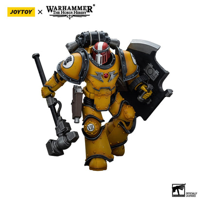 Warhammer 40,000 Imperial Fists Legion MkIII Breacher Squad Sergeant Thunder Hammer 1:18 Scale Action Figure