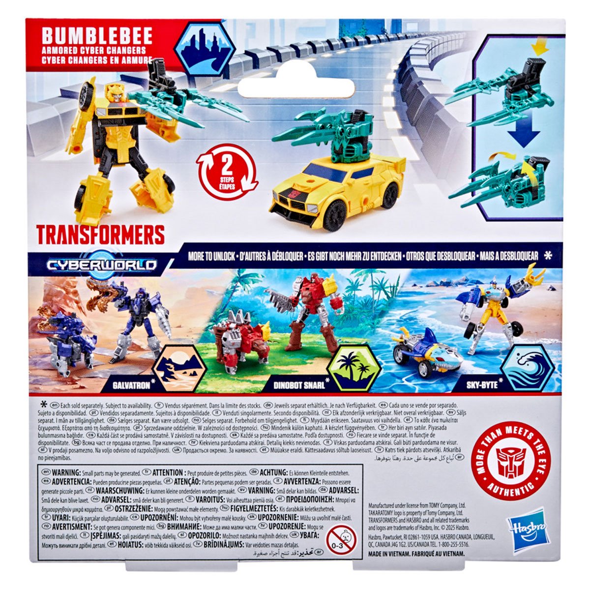 Transformers Cyberworld Bumblebee Armored Cyber Changers 4-Inch Action Figure