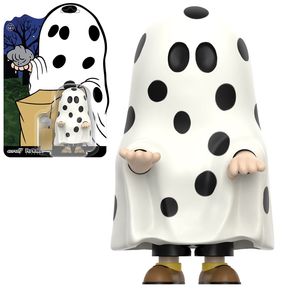 Peanuts Charlie Brown (Ghost Sheet) 3 3/4-Inch ReAction Figure