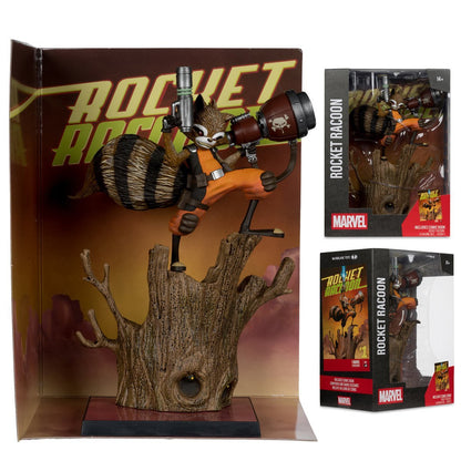 Marvel Rocket Racoon A Chasing Tale #1 1:6 Scale Posed Figure with Scene and Comic