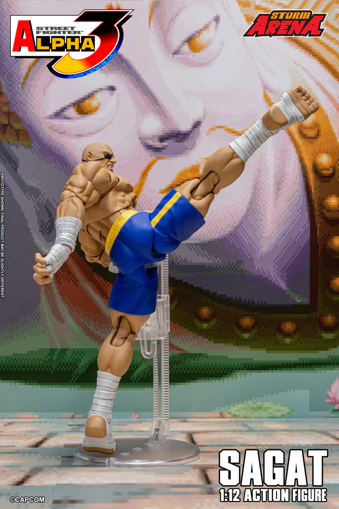Street Fighter Alpha 3 Storm Arena Sagat 1/12 Scale Action Figure