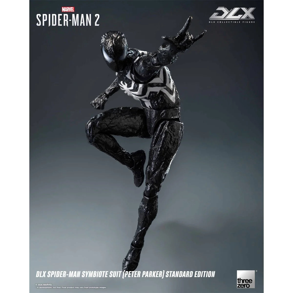 Marvel Spider-Man 2 Spider-Man Symbiote Suit Peter Parker Standard Edition DLX Action Figure
